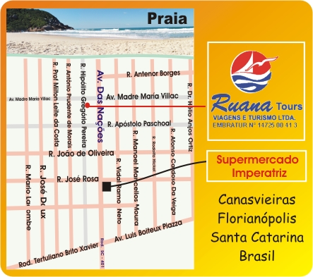 Mapa Ruana Tours